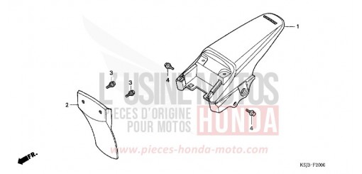 GARDE-BOUE ARRIERE CRF100F7 de 2007